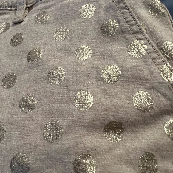 ANTHROPOLOGIE linen shorts with metallic polka dots, 25, generous. - Picture 8 of 8